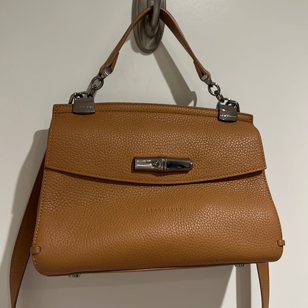 Longchamp Madeleine Pebbled Leather Crossbody